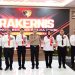 Wakapolda Jambi Brigjen Pol. M. Mustaqim (tengah) bersama jajaran pejabat Polda Jambi saat pembukaan Rapat Kerja Teknis Fungsi Reserse Tahun Anggaran 2025 di Gedung Siginjai Polda Jambi, Senin (15/12/2025). (Dok. Humas)