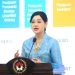 Kepala Eksekutif Pengawas Perilaku Pelaku Usaha Jasa Keuangan OJK Friderica Widyasari Dewi menyampaikan sambutan pada kegiatan Edukasi Keuangan dalam rangka Hari Ibu di Gedung Kemenko PMK RI, Jakarta, Senin (22/12/2025), (Dok. Humas OJK)