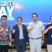 Manajemen PT Jasa Raharja berfoto bersama pada puncak peringatan Hari Antikorupsi Sedunia (HAKORDIA) 2025 dalam kegiatan Integrity Day di Kantor Pusat Jasa Raharja, Jakarta, Selasa (16/12/2025) (Dok. Humas JR)