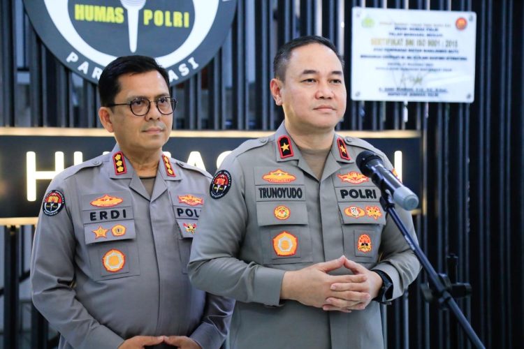 Karo Penmas Divhumas Polri Brigjen Pol Trunoyudo Wisnu Andiko saat dikonfirmasi, Sabtu (24/1/2026). (Dok/yola)