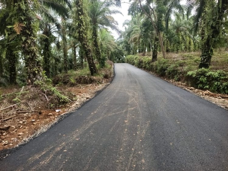 Proyek preservasi jalan Sukamaju–Sendang Mulya–Ujung Tolan di Kecamatan Penarik, Kabupaten Mukomuko. (Dok/DD)