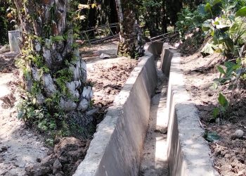 Drainase Desa Pasar Sebelah Mukomuko. (Dok/Dd)
