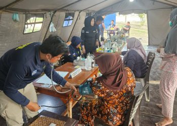Bakti Kesehatan dan Pengobatan dalam rangka Operasi Aman Nusa II, yang dilaksanakan secara serentak di sejumlah wilayah Aceh, Rabu (21/1/2026). (Dok/yola)
