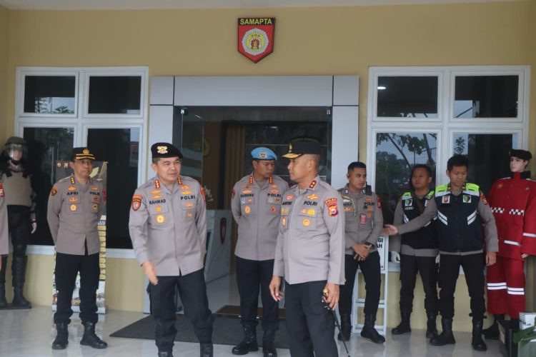 Kapolda Bengkulu, Irjen Pol. Mardiyono, S.I.K., M.Si., melakukan pengecekan Gedung Ditsamapta Polda Bengkulu, Rabu (21/1/2026). (Dok/yola)