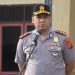 Kapolres Kerinci AKBP Ramadhanil memimpin apel jam pimpinan perdana di Mapolres Kerinci, Senin (19/1/2026). (Dok. Humas)