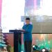 Wakil Gubernur Jambi Abdullah Sani menyampaikan sambutan pada Perayaan Natal Bersama TNI dan Polri di Swiss-Belhotel Jambi, Kamis (8/1/2026) malam. (Dok. Stepanus)