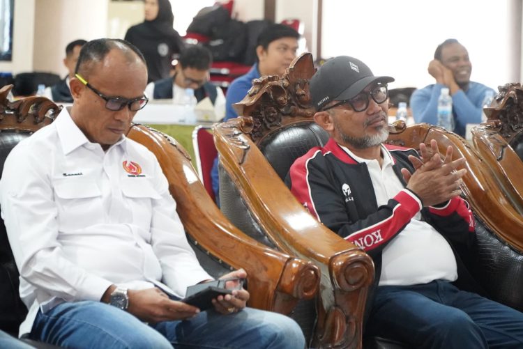 Sekretaris Daerah Provinsi Jambi Dr. H. Sudirman menghadiri Musyawarah Daerah (Musda) PERBASI Provinsi Jambi Tahun 2026 di Aula BPSDM Provinsi Jambi, Sabtu (10/1/2026). (Dok. Stepanus)