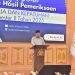 Ketua DPRD Kota Jambi Kemas Faried Alfarelly menyampaikan sambutan saat penerimaan Laporan Hasil Pemeriksaan (LHP) Kinerja BPK Perwakilan Provinsi Jambi di Auditorium Sultan Thaha, Jambi, Rabu (14/1/2026). Dok Stepanus)