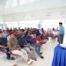 Kadis Kominfo Provinsi Jambi, Drs. Ariansyah, M.E., menyampaikan materi tentang bahaya judi online dalam kegiatan sosialisasi Bulan K3 Nasional 2026 yang digelar PT Pertamina Hulu Rokan Jambi Field di GSG Kenali Asam, Kota Jambi, Rabu (21/1/2026). (Dok. Stepanus)