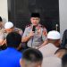 Wakapolda Jambi Brigjen Pol. M. Mustaqim menyampaikan sambutan saat peringatan Isra’ Mi’raj Nabi Muhammad SAW 1447 Hijriah di Masjid Al-Ikhlas Polda Jambi, Kamis (22/1/2026). (dok. Nahar)