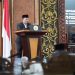 Gubernur Jambi Al Haris menyampaikan pandangan pemerintah daerah dalam Rapat Paripurna DPRD Provinsi Jambi terkait penetapan empat rancangan peraturan daerah (Ranperda) menjadi peraturan daerah, Senin (26/1/2026). (Dok. Erit)
