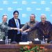 Para anggota Komite Stabilitas Sistem Keuangan (KSSK) saat Rapat Berkala KSSK I Tahun 2026 di Jakarta, Jumat (23/1/2026) (Dok. Humas)