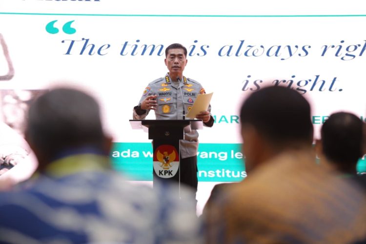 Kepolisian Negara Republik Indonesia menyelenggarakan Kegiatan Pelatihan Tata Nilai, Penguatan Integritas, dan Anti Korupsi Kepolisian Republik Indonesia, Selasa (24/2/2026). (Dok/yola)
