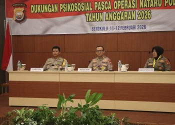 Polda Bengkulu Laksanakan Dukungan Psikososial Pasca Operasi, Rabu (11/2/2025). (Dok/yola)