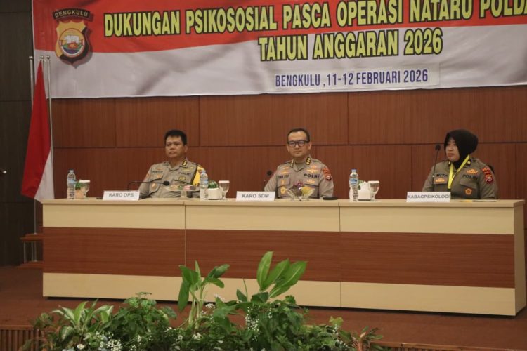Polda Bengkulu Laksanakan Dukungan Psikososial Pasca Operasi, Rabu (11/2/2025). (Dok/yola)