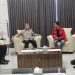 Kapolda Bengkulu Irjen Pol. Mardiyono, menerima silaturahmi Panitia Pelaksana Dewan Pimpinan Cabang GMNI, di Ruang Tamu Kapolda Bengkulu, Senin (23/2/2026). (Dok/yola)