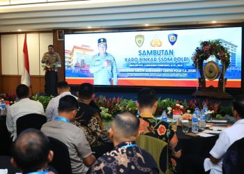 Polri menggelar kegiatan bertajuk "Konsolidasi Asesor Assessment Center Polri Tahun 2026" di Hotel Grand Sahid Jaya, Kamis (12/2/2026). (Dok/Yola)