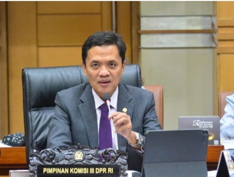 Ketua Komisi III DPR RI Habiburokhman dalam keterangannya, Minggu (1/2/2026). (Dok/yola)