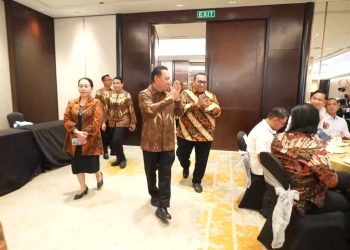 Kapolri Jenderal Listyo Sigit Prabowo menghadiri Gala Dinner General Assembly ASEAN Trade Union Council (ASEAN TUC) 2026 yang digelar di Hotel Gran Melia, Selasa (10/2/2026). (Dok/yola)