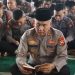 Kapolda Bengkulu Irjen Pol Mardiyono didampingi pejabat utama saat mengikuti kegiatan Binrohtal lintas agama bersama personel di Mapolda Bengkulu, Kamis (26/2/2026). (foto:Yola)