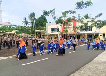Polda Bengkulu menerima kunjungan Outing Class dari TK Insan Madani pada Kamis (12/02/2026).  (Dok/yola)