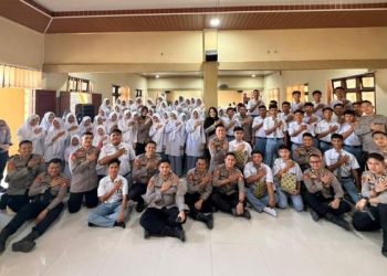Mahasiswa STIK Angkatan 83 Jalankan Pengabdian Masyarakat dan Trauma Healing bagi Penyintas Bencana di Aceh Utara. (Dok/yola)