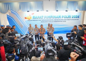 Beri Arahan di Rapim Polri, Kapolri Tegaskan Dukung-Kawal Penuh Program Pemerintah, Senin (9/2/2026). (Dok/Yola)