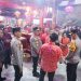 Kapolda Sumatera Selatan, Irjen Pol Sandi Nugroho didampingi Wakapolda meninjau langsung pelaksanaan pengamanan di sejumlah klenteng di Kota Palembang, Senin (16/2/2026). (Dok/yola)