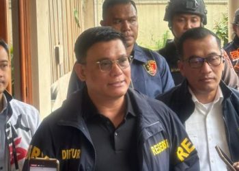 Direktur Tindak Pidana Ekonomi Khusus Bareskrim Polri, Brigjen Pol Ade Safri Simanjuntak, dalam keterangannya Kamis (19/2/2026). (Dok/yola)