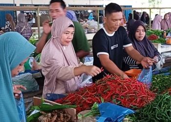 Suasana Pasar Tradisional Muara Sabak, Kabupaten Tanjung Jabung Timur (Dok. Daus)