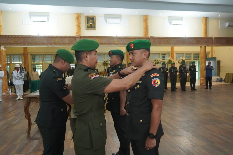 Danrem 042/Gapu saat Pimpin Sertijab Dandim 0416/Bute di Aula Balai Prajurit Korem 042/Gapu. Jum'at (13/02/2026) (dok.penrem)