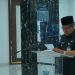 Wakil Gubernur Jambi Abdullah Sani menyampaikan sambutan pada penandatanganan nota kesepakatan pelaksanaan pidana kerja sosial di Kantor Wali Kota Jambi, Jumat (13/2/2026). (Dok.Erit)