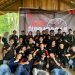 Peserta SUNMORGAB All Fairing berfoto bersama usai kegiatan Sunday Morning Ride Gabungan yang digelar Jambi CBR Club bersama komunitas Honda di kawasan Candi Muaro Jambi, Minggu. (Dok Sinsen)