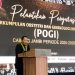 Ketua Umum PP POGI Prof. Dr. dr. Budi Wiweko, SpOG, melantik Pengurus POGI Cabang Jambi periode 2025–2028 dalam prosesi pelantikan di Hotel Rumah Kito, Kota Jambi, Minggu (1/2/2026). (Dok. Stepanus)