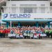 Manajemen dan pekerja PT Pelabuhan Indonesia (Persero) Regional 2 Jambi berfoto bersama usai pelaksanaan Apel Umum K3 dalam rangka Bulan Keselamatan dan Kesehatan Kerja Nasional 2026 di Pelabuhan Jambi, Selasa (10/2/2026). (Dok. Stepanus)