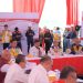 Anggota DPR RI Komisi V bersama perwakilan Kementerian Pekerjaan Umum dan manajemen Hutama Karya meninjau progres pembangunan Jalan Tol Palembang–Betung di Jembatan Musi V, Sumatera Selatan, Rabu (12/2/2026). (Dok. Humas)