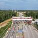 Gerbang Tol Bayung Lencir–Tempino di Jalan Tol Trans Sumatera terpantau ramai kendaraan saat long weekend perayaan Imlek, Kamis (13/2/2026), (Dok, HK)