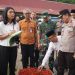 Danrem 042/Gapu Kolonel Inf. Nyamin bersama Wakil Gubernur Jambi Abdullah Sani dan Wakapolda Jambi Brigjen Pol. Beny Ali meninjau langsung harga serta ketersediaan cabai di Pasar Induk Angso Duo, Kota Jambi, Rabu (17/2/2026) (Dok. Nahar)