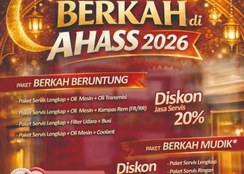 Banner promosi program “Berkah di AHASS 2026” yang digelar PT Sinar Sentosa Primatama (Dok. Sinsen)
