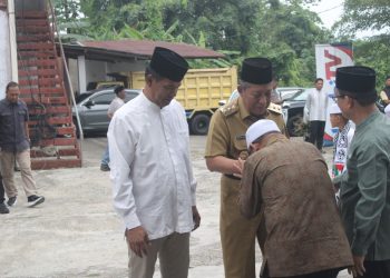 Wakil Gubernur Jambi Abdullah Sani saat membuka program Ramadhan Ceria 2026 Season 14 di Studio Jambi TV, Selasa (24/2/2026), (Dok. Stepanus)