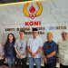 Pengurus KONI Provinsi Jambi dan perwakilan PT Asuransi Jasindo Cabang Jambi berfoto bersama usai membahas rencana program asuransi bagi atlet dan pelatih di Jambi, Sabtu (28/2/2026). (Dok. Stepanus)