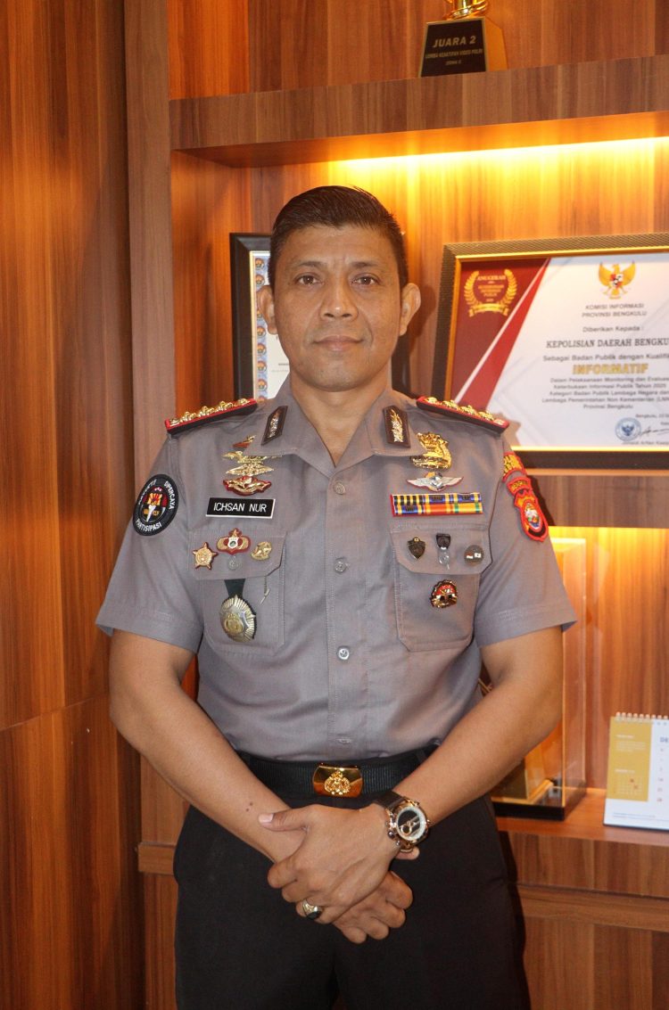 Kabid Humas Polda Bengkulu Kombes Pol Ichsan Nur, S.IK. (Dok/yola)