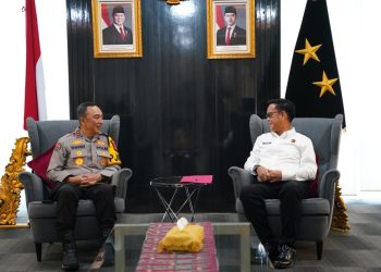 Polda Sumsel dan Kantor Wilayah BPN Provinsi Sumatera Selatan di Gedung Presisi Mapolda Sumsel, Selasa (24/2/2026). (Dok/yola)