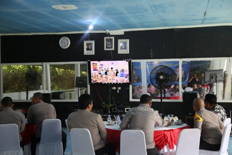 Irwasda Polda Bengkulu Ikuti Zoom Peresmian dan Groundbreaking SPPG Polri serta Gudang Ketahanan Pangan oleh Presiden RI, Jumat (13/2/2026). (Dok/yola)