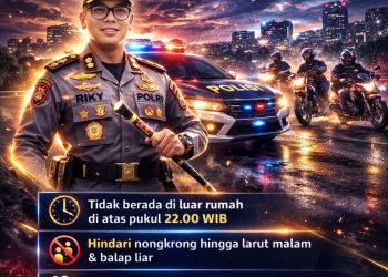 Himbauan Jam Malam Anak dan Pelajar. (Dok/Dd)