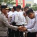 Polda Bengkulu menggelar Halal Bihalal bersama seluruh personel di Lapangan Anton Soedjarwo, Senin (30/3/2026). (Foto:Yl)