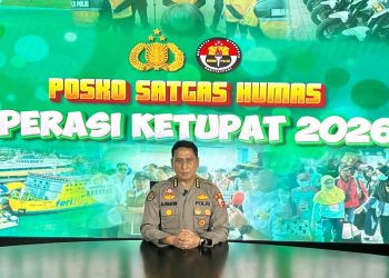 Juru Bicara Polri Ops Ketupat 2026, Kombes Pol. Jansen Avitus Panjaitan saat memberikan keterangan (Dok. Humas Polri)