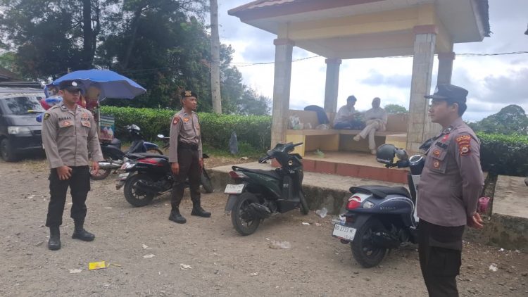 Polres Kepahiang memperketat pengamanan di objek wisata Mountain Valley saat libur Idul Fitri 1447 H, Minggu (29/3/2026). (Foto:Yl)