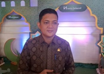 Ketua DPRD Provinsi Jambi, M. Hafiz Fattah, saat diwawancarai usai menghadiri High Level Meeting TPID Provinsi Jambi 2026 (Dok. Daus)