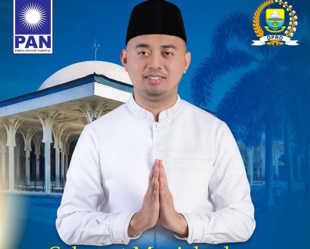 Banner Ucapan Anggota DPRD Provinsi Jambi dari Fraksi PAN, Zulkifli Linus, (Dok. Daus)
